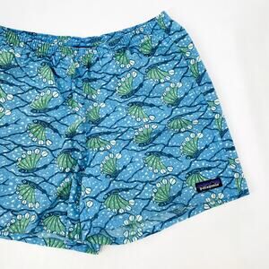 Patagonia blue pattern baggie shorts
